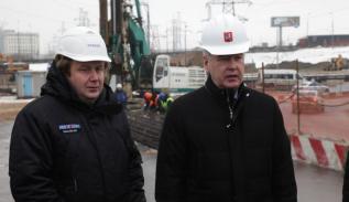 Мэр Москвы осмотрел развязку на пересечении МКАД и Рязанского проспекта