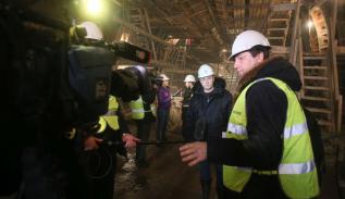Мэр Москвы осмотрел ход строительства станции метро «Нижняя Масловка»