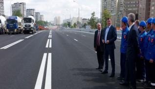 Сергей Собянин открыл движение по новой эстакаде на Ярославском шоссе